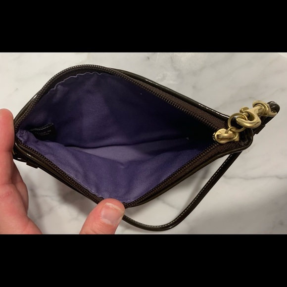 COACH Patchwork Signature Multi-Color Wristlet - Picture 3 of 3